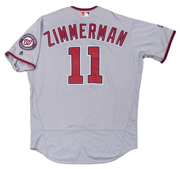2016 Ryan Zimmerman Season-Long Game Used Washington Nationals Road Jersey Photo  Matched To 42 Games For 5 Home Runs (Sports Investors Authentication)